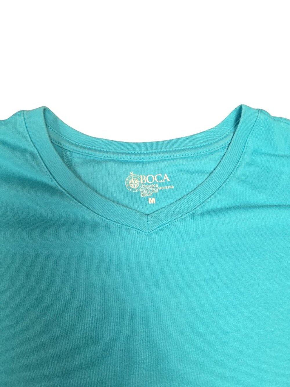 Boca Classics V-Neck T-Shirt Teal M